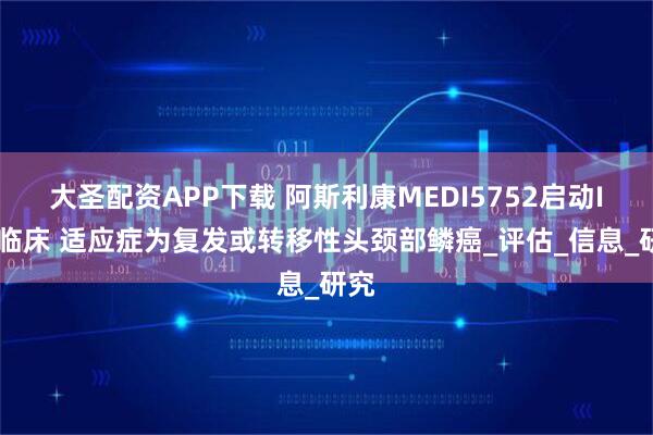 大圣配资APP下载 阿斯利康MEDI5752启动II期临床 适应症为复发或转移性头颈部鳞癌_评估_信息_研究